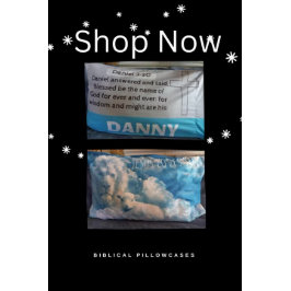 Gepersonaliseerde Bijbelvers Blauw Grijs Jongens K Kussensloop