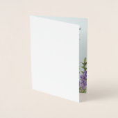 Gepersonaliseerde Bijbelvers Bloemen Wenskaarten Folie Kaarten (Voorkant)