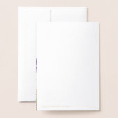 Gepersonaliseerde Bijbelvers Bloemen Wenskaarten Folie Kaarten (Met envelop)