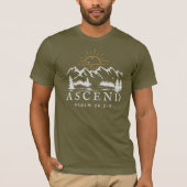 Gepersonaliseerde Bijbelvers met aangepaste naamte T-shirt (Voorkant)