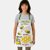 Gepersonaliseerde bijen- en honingbijen en -Kinder Schort (Insitu)