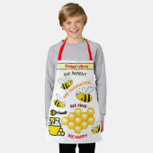 Gepersonaliseerde bijen- en honingbijen en -Kinder Schort (Gedragen)