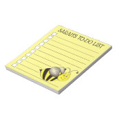 Gepersonaliseerde bijenbundel om lijst te doen notitieblok (Linkerzijde)