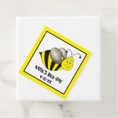 Gepersonaliseerde bijendag: Bumblebee Birthday Bedankjes Labels (In situ)