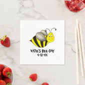 Gepersonaliseerde bijendag: Bumblebee Birthday Servetten (Insitu)
