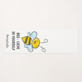 Gepersonaliseerde bijengeloof in je eigen fitness yogamat (Voorkant (horizontaal))