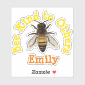 Gepersonaliseerde bijensoort voor anderen sticker (Vel)