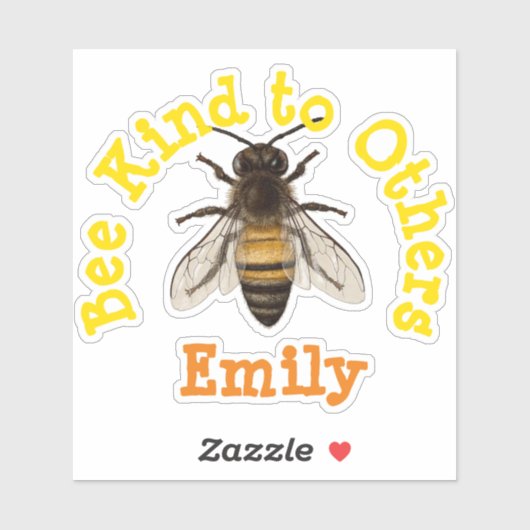 Gepersonaliseerde bijensoort voor anderen sticker (Vel)