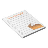 Gepersonaliseerde bijzondere lijst van suikerhoude notitieblok (Schuin)