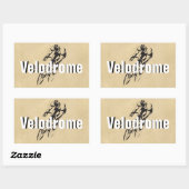 Gepersonaliseerde Bike Racing Rechthoekige Sticker (Vel)