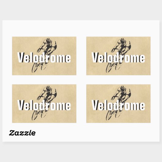 Gepersonaliseerde Bike Racing Rechthoekige Sticker (Vel)
