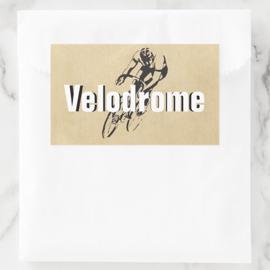 Gepersonaliseerde Bike Racing Rechthoekige Sticker (Tas)