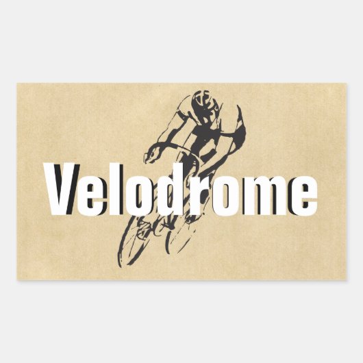 Gepersonaliseerde Bike Racing Rechthoekige Sticker (Voorkant)