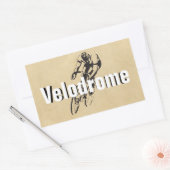 Gepersonaliseerde Bike Racing Rechthoekige Sticker (Envelop)
