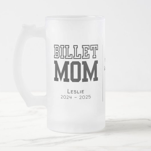 Gepersonaliseerde billet mama met sentimentele quo matglas bierpul (Links)