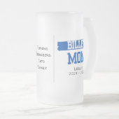 Gepersonaliseerde billet mama met sentimentele quo matglas bierpul (Voorkant rechts)