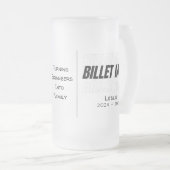 Gepersonaliseerde billet mama met sentimentele quo matglas bierpul (Voorkant rechts)