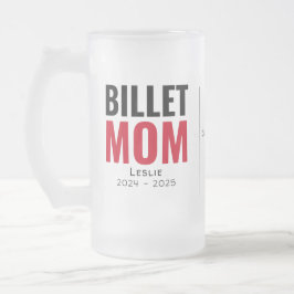 Gepersonaliseerde billet mama met sentimentele quo matglas bierpul