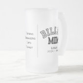 Gepersonaliseerde billet mama met sentimentele quo matglas bierpul (Voorkant rechts)