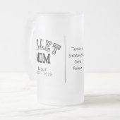 Gepersonaliseerde billet mama met sentimentele quo matglas bierpul (Voorkant links)