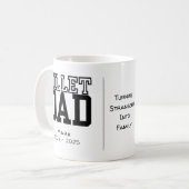 Gepersonaliseerde billet papa met sentimentele quo koffiemok (Voorkant links)