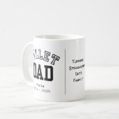 Gepersonaliseerde billet papa met sentimentele quo koffiemok (Voorkant links)