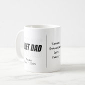 Gepersonaliseerde billet papa met sentimentele quo koffiemok (Voorkant links)