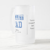 Gepersonaliseerde billet papa met sentimentele quo matglas bierpul (Voorkant links)