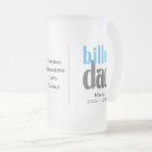Gepersonaliseerde billet papa met sentimentele quo matglas bierpul (Voorkant rechts)