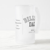 Gepersonaliseerde billet papa met sentimentele quo matglas bierpul (Voorkant rechts)