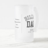 Gepersonaliseerde billet papa met sentimentele quo matglas bierpul (Voorkant rechts)
