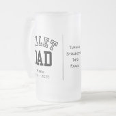 Gepersonaliseerde billet papa met sentimentele quo matglas bierpul (Voorkant links)