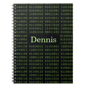 Gepersonaliseerde binaire code notitieboek