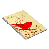 Gepersonaliseerde Bird Watcher Journal Notitieboek (Rechterzijde)