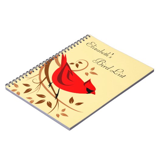 Gepersonaliseerde Bird Watcher Journal Notitieboek (Linkerzijde)