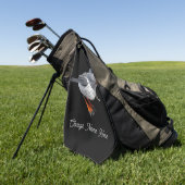 Gepersonaliseerde Birdie Golf Handdoek (Groen)