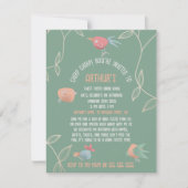 Gepersonaliseerde Birdie Verjaardag Uitnodiging vo (Voorkant)