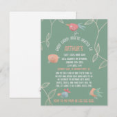 Gepersonaliseerde Birdie Verjaardag Uitnodiging vo (Voorkant / Achterkant)