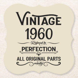 Gepersonaliseerde  birthday black kartonnen onderzetters