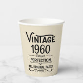 Gepersonaliseerde  birthday black papieren bekers (Voorkant)