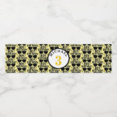 Gepersonaliseerde Birthday Boy Hollywood Style Waterfles Etiket (Enkel label)