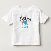Gepersonaliseerde Birthday Boy Kinder Shirts (Voorkant)