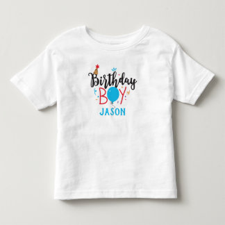 Gepersonaliseerde Birthday Boy Kinder Shirts