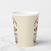 Gepersonaliseerde birthday rood blauw papieren bekers (Rechts)