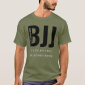 Gepersonaliseerde BJJ Braziliaanse Jiu Jitsu T-shirt (Voorkant)