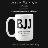Gepersonaliseerde BJJ Eenvoudig Niet Gemakkelijk J Koffiemok