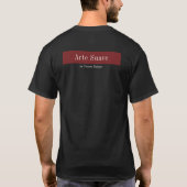 Gepersonaliseerde BJJ Jiu Jitsu Arte Suave Zwart T-shirt (Achterkant)