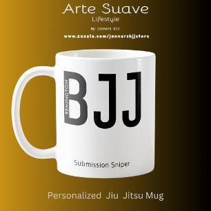 Gepersonaliseerde BJJ Jiu Jitsu Submission Sniper Koffiemok