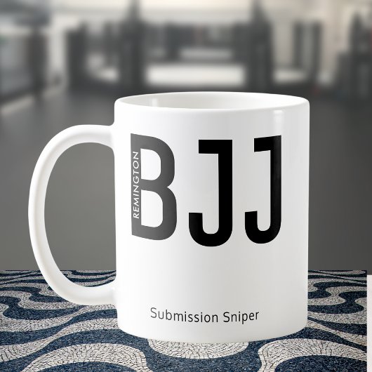 Gepersonaliseerde BJJ Jiu Jitsu Submission Sniper Koffiemok