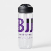 Gepersonaliseerde BJJ Way I Roll Jiu Jitsu Paarse  Waterfles (Voorkant)